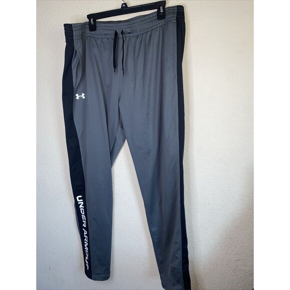 UNDER ARMOUR Brawler Fleece Sweat Pants Loose Drawstring XXL Long Tall Gray New - Picture 1 of 10